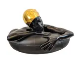 Miniature Serena II by Carole Feuerman, 2014, resin and 24K gold leaf, sold Nov 2018