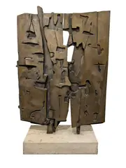 Colloquio davanti lo speccio by Pietro Consagra, 1957, bronze, sold Nov 2018