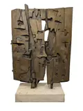 Colloquio davanti lo speccio by Pietro Consagra, 1957, bronze, sold Nov 2018