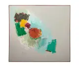 No. 4 by Herman Cherry, 1958, oil on canvas, sold Nov 2018
