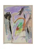 Untitled (Dec 59) by Herman Cherry, 1959, oil on paper, sold Nov 2018