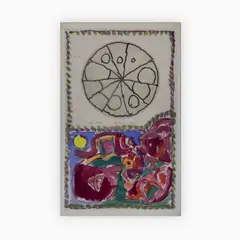 Plein Temps by Pierre Alechinsky, 1975, watercolor on paper, sold Jun 2019