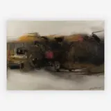 Untitled by Enrique Gay García, 1982, mixed media, sand, watercolor on arches paper mounted to board, sold Jun 2019