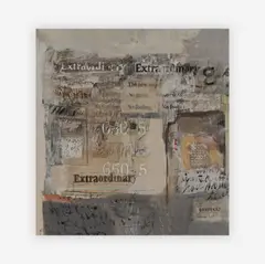 No Fooling by Sarah Grilo, 1968, oil on canvas, sold Jun 2019