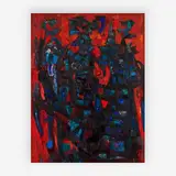 Gargoyles No. 4 by Abraham Rattner, 1959, oil on canvas, sold Jun 2019
