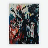 Shekina-Amalek by Abraham Rattner, 1960, oil on masonite, sold Jun 2019