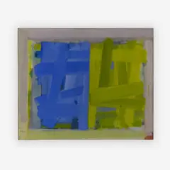 Adjacents #1 by Michael Loew, 1963, oil on canvas, sold Jun 2019