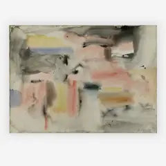 Untitled #291 by Michael Loew, 1955, watercolor on paper, sold Jun 2019