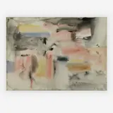 Untitled #291 by Michael Loew, 1955, watercolor on paper, sold Jun 2019
