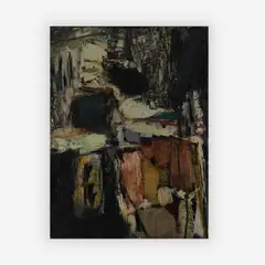 Untitled by Pierre Gastaud, 1959, oil on canvas, sold Jun 2019