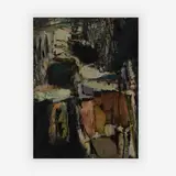 Untitled by Pierre Gastaud, 1959, oil on canvas, sold Jun 2019