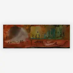 Untitled by Jette Bruun, watercolor on paper, sold Jun 2019