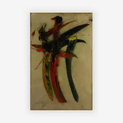 Untitled by Nguyen Ducmanh, oil on paper, sold Jun 2019