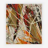 Trilogy by Fredrick Karoly, 1952, acrylic on canvas, sold Jun 2019