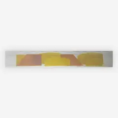 Abstract Landscape by Antonio Freiles, 1983, mixed media on handmade paper, sold Jun 2019