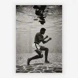 Ali Underwater by Flip Schulke, 1961, gelatin silver print, sold Jun 2019