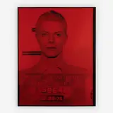 David Bowie (Pig portraits) (red) by Russell Young, 2008, screenprint on linen, sold Jun 2019