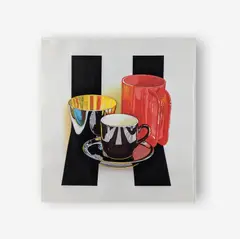 Boston Red by Jeanette Pasin Sloan, 1986, woodcut, sold Jun 2019