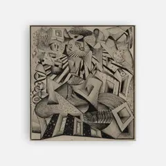 VI by William Brui, 197075, monoprint, sold Jun 2019