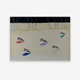 Chickadees by Anne Neely, acrylic on paper, sold Jun 2019