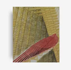 Red Deck and Passage Structure by Robert Stackhouse, 1987, lithograph, sold Jun 2019