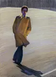 Noon-Trenchcoat II by William Clutz, Pastel, sold Feb 2019