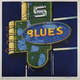 Blues by Robert Cottingham, screenprint, sold Feb 2019