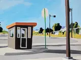 Toll Booth by Susan Belton, gouache, sold Feb 2019