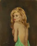 Janine by Pál Fried, oil on canvas, sold Feb 2019