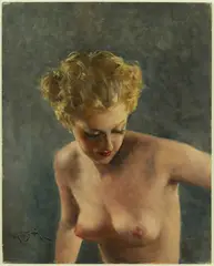 Suzanne by Pál Fried, oil on canvas, sold Feb 2019