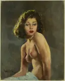 Violetta by Pál Fried, oil on canvas, sold Feb 2019