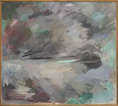 Lake Country (#6) by Hyde Solomon, oil on canvas, sold Feb 2019