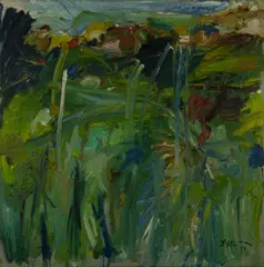 Positano Landscape (#3) by Manoucher Yektai, oil on canvas, sold Feb 2019