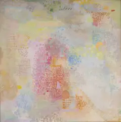 Between the Sapphire and Sound by Robert Natkin, oil on canvas, sold Feb 2019