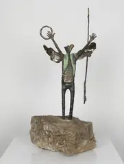 Shaman by Bill Worell, bronze, sold Feb 2019