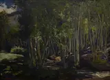 Summer Aspen by Fremont F. Ellis, oil on artist's board, sold Feb 2019