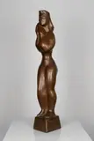 Standing Woman by Chaim Gross, wood, sold Feb 2019