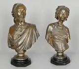 Venus Africaine and Saïd Abdallah by Charles Henri Joseph Cordier, bronze with natural patina, sold Feb 2019