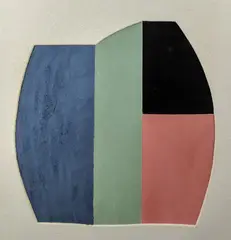 Unica 48 by Catherine Lee, 1989, monoprint, sold Apr 2019