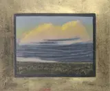 Untitled by John Beerman, 1989, etching and aquatint and gold leaf, sold Apr 2019