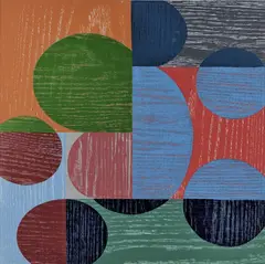 Sequence by Charles Arnoldi, 2002, woodcut, sold Apr 2019