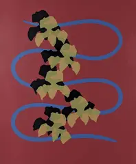 Serpentine with Orchids by Michael Mazur, 2005, silkscreen, sold Apr 2019