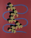 Serpentine with Orchids by Michael Mazur, 2005, silkscreen, sold Apr 2019