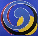 Etude in Resonance by Clifford Singer, 1991, silkscreen, sold Apr 2019