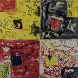 Four Times Four by Nancy Graves, 1981, silkscreen, sold Apr 2019
