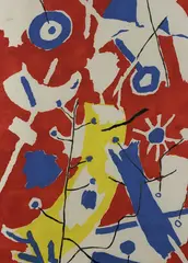 Springtime by John von Wicht, 1968, silkscreen, stencil, sold Apr 2019
