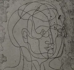 Tête d'homme by Pablo Picasso, 1922-23, etching on verge d'arches paper, sold Apr 2019