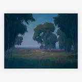 California coastal landscape by William Ballantine Dorsey, oil on canvas, sold Jul 2019