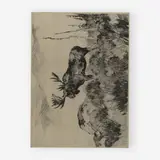 The Wanderer by Carl Rungius, etching and dry point, sold Jul 2019