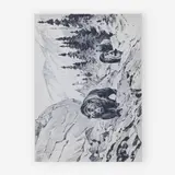 Out of The Canyon by Carl Rungius, etching and dry point, sold Jul 2019